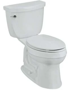 Kohler K-3589-96 Cimarron Comfort Height Elongated 1.6 Gpf Toilet With Class Six Technology And Left-Hand Trip Lever - Biscuit (Pictured In White)