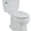 Kohler K-3589-G9 Cimarron Comfort Height Elongated 1.6 Gpf Toilet With Class Six Technology And Left-Hand Trip Lever - Sandbar (Pictured In White)