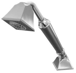 Kohler K-424-BN Memoirs Deck- Or Bath-Mount Handshower Holder With Hoses - Brushed Nickel (Pictured In Polished Chrome)