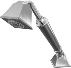 Kohler K-424-CP Memoirs Deck- Or Bath-Mount Handshower Holder With Hoses - Polished Chrome