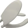 Kohler K-4660-95 Lustra Solid Plastic Round Open-Front Toilet Seat - Ice Grey