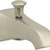 Kohler K-496-BN Memoirs 6" Wall-Mount Diverter Tub Spout - Brushed Nickel