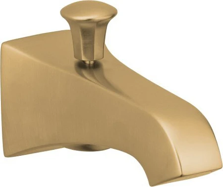 Kohler K-496-BV Memoirs 6'' Wall-Mount Diverter Tub Spout - Brushed Bronze 1 Kohler K-496-BV Memoirs 6'' Wall-Mount Diverter Tub Spout - Brushed Bronze