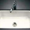 Kohler K-5832-5U-0 Bakersfield Undercounter Sink With Installation Kit - Thuder Grey (Pictured In Biscuit)