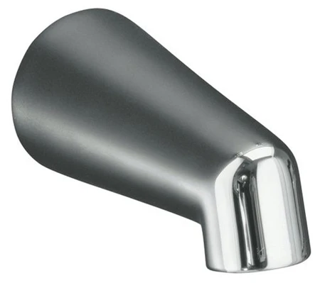 Kohler K-6854-BN Standard Wall-Mount Non-Diverter Bath Spout - Brushed Nickel (Pictured In Polished Chrome) 1 Kohler K-6854-BN Standard Wall-Mount Non-Diverter Bath Spout - Brushed Nickel (Pictured In Polished Chrome)