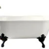 Kohler K-710-W-0 Iron Works Historic Bath With White Exterior - White