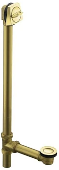 Kohler K-7166-AF-AF Adjustable Pop-Up Drain With Tailpiece - French Gold (Pictured In Polished Brass)