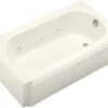 Kohler K-724-H2-96 Memoirs 5' Whirlpool With Drain At Right - Biscuit