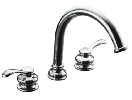Kohler K-T12885-4-CP Fairfax Two Handle Roman Tub Faucet Trim Kit - Polished Chrome 1 Kohler K-T12885-4-CP Fairfax Two Handle Roman Tub Faucet Trim Kit - Polished Chrome