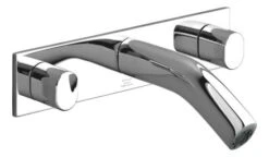 Kohler K-10087-9-CP Oblo Wall-Mount Lavatory Faucet Valve Included - Polished Chrome