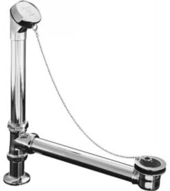 Kohler K106CP Antique Bath Drain Chain And Rubber Stopper - Polished Chrome