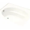 Kohler K-1113-F-0 Windward 5' Bath With Tile Flange - White