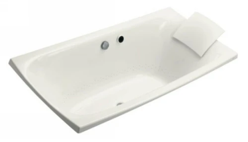 Kohler K11343GWH Escale Bubble Massage Bath - White 1 Kohler K11343GWH Escale Bubble Massage Bath - White