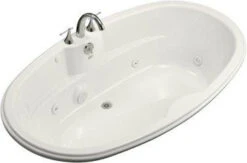 Kohler K-1148-H-0 7242 Oval Bath Whirlpool With Heater - White