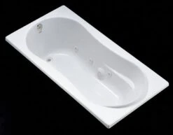 Kohler K-1157-H-0 Proflex 6 Foot Drop In/Alcove Jetted Tub With Reversible Drain And Heater - White