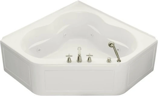 Kohler K-1160-HL-0 Tercet 5' Whirlpool With Integral Apron And In-Line Heater - White 1 Kohler K-1160-HL-0 Tercet 5' Whirlpool With Integral Apron And In-Line Heater - White