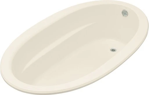 Kohler K-1165-47 Sunward 6' Oval Bath - Almond 1 Kohler K-1165-47 Sunward 6' Oval Bath - Almond