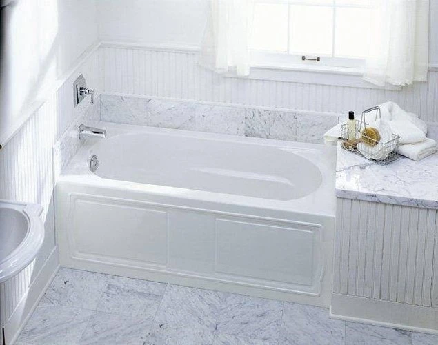 Kohler K-1184-LA-0 Devonshire 5' Bath With Integral Apron And Left Hand Drain - White (Faucet And Accessories Not Included) 1 Kohler K-1184-LA-0 Devonshire 5' Bath With Integral Apron And Left Hand Drain - White (Faucet And Accessories Not Included)