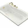 Kohler K-1224-L-0 Mariposa 5.5' Whirlpool With Integral Flange And Left Hand Drain - White