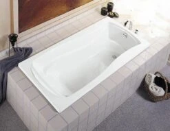 Kohler K-1242-0 Mariposa 5 Foot Drop In Soaking Tub With Reversible Drain - White