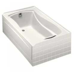 Kohler K-1242-L-0 Mariposa 5' Bath With Tile Flange And Left Hand Drain - White