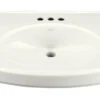 Kohler K-2028-8-0 Pinoir 22" Wall Mounted Lavatory Sink With 8" Centers - White