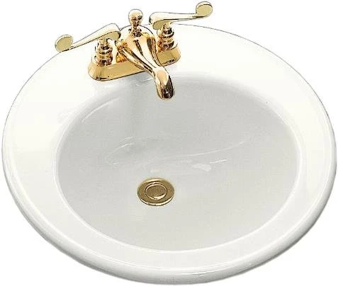 Kohler K-2202-4-0 Brookline Self-Rimming Lavatory With 4" Centers - White (Faucet Not Included) 1 Kohler K-2202-4-0 Brookline Self-Rimming Lavatory With 4" Centers - White (Faucet Not Included)