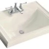 Kohler K-2241-4-47 Memoirs Self-Rimming Lavatory With 4" Centers - Almond