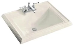 Kohler K-2241-4-47 Memoirs Self-Rimming Lavatory With 4" Centers - Almond