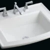 Kohler K-2356-4-0 Archer Self-Rimming Lavatory With 4" Centers - White (Faucet Not Included)