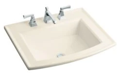 Kohler K-2356-8-47 Archer Self-Rimming Lavatory With 8" Centers - Almond (Faucet Not Included)