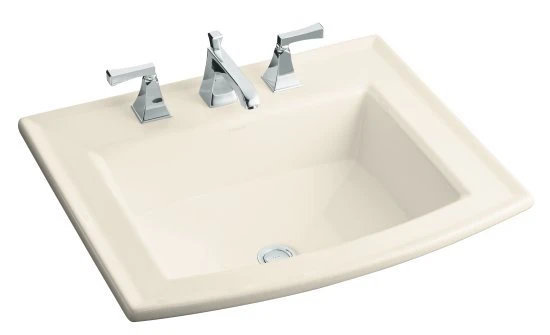 Kohler K-2356-8-47 Archer Self-Rimming Lavatory With 8" Centers - Almond (Faucet Not Included) 1 Kohler K-2356-8-47 Archer Self-Rimming Lavatory With 8" Centers - Almond (Faucet Not Included)