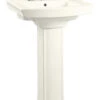 Kohler K-2359-8-96 Archer 24" Pedestal Lavatory With 8" Centers - Biscuit