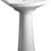Kohler K-2362-1-0 Cimarron Pedestal Lavatory With Single-Hole Faucet Drilling - White (Faucet Not Included)