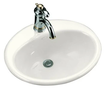 Kohler K-2905-1-0 Farmington Self-Rimming Lavatory - White (Faucet Not Included) 1 Kohler K-2905-1-0 Farmington Self-Rimming Lavatory - White (Faucet Not Included)