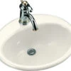 Kohler K-2905-1-96 Farmington Self-Rimming Lavatory - Biscuit (Faucet Not Included)