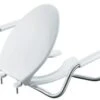 Kohler K-4654-A-0 Lustra Elongated Open-Front Toilet Seat With Antimicrobial Agent And Support Arms - White