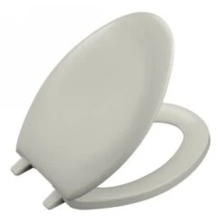 Kohler K-4659-95 Bancroft Traditional Elongated Closed Front Toilet Seat - Ice Grey