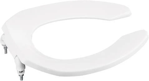 Kohler K-4670-CA-0 Lustra Elongated Open-Front Toilet Seat - White 1 Kohler K-4670-CA-0 Lustra Elongated Open-Front Toilet Seat - White