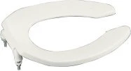 Kohler K-4670-C-0 Lustra Elongated Open Front Toilet Seat - White