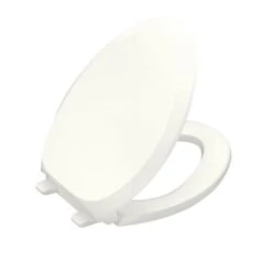 Kohler K-4713-7 French Curve Quiet Close Quick-Release Toilet Seat - Black (Pictured In White)