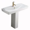 Kohler K-5149-1-0 Reve 39" Pedestal Lavatory - White (Pictured In Honed White)