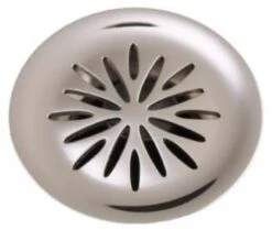 Kohler K-7107-BV Decorative Lavatory Grid Drain With Flower Design - Brushed Bronze (Pictured In Polished Chrome)