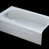 Kohler K-745-0 Seaforth Bath With Left-Hand Drain - White