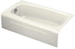 Kohler K-745-96 Seaforth Bath With Left-Hand Drain - Biscuit