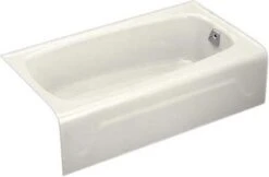 Kohler K-746-96 Seaforth Bath With Right-Hand Drain - Biscuit
