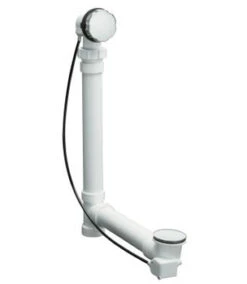 Kohler K-7213-BV Clearflo Cable Bath Drain With PVC Tubing - Vibrant Brushed Bronze (Pictured In Polished Chrome)
